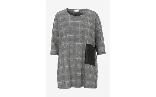 Checkered tunic with three quarters sleeve kassidy product image