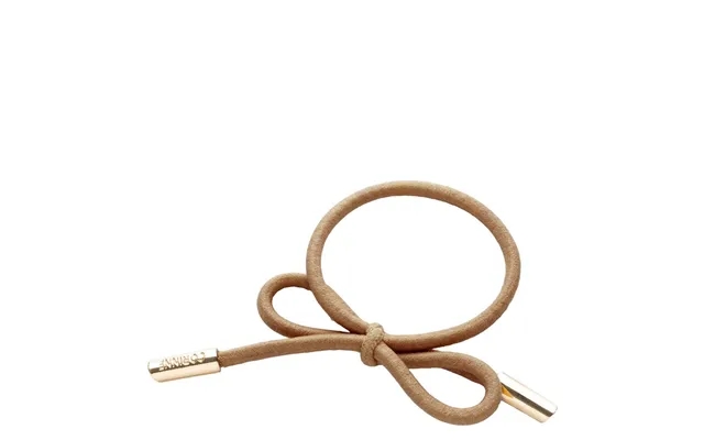 Corinne hair tie bow metal plain camel product image