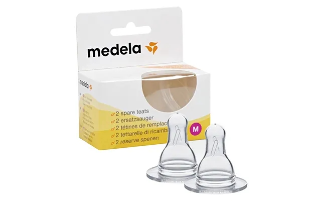 Medela Spare Teats M 3 6 Months 2 Pcs product image