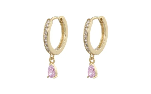 Snö Of Sweden Camille Drop Ring Earring Gold Pink product image