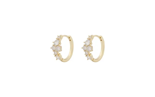 Snö Of Sweden Copenhagen Ring Earrings Gold Clear 19 Mm product image
