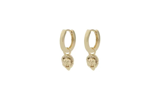 Snö Of Sweden Oz Lion Ring Pendant Earrings Plain Gold 14 Mm product image