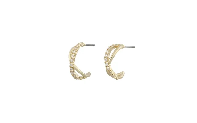 Snö Of Sweden Paris Round Earring Gold Clear 15 Mm product image