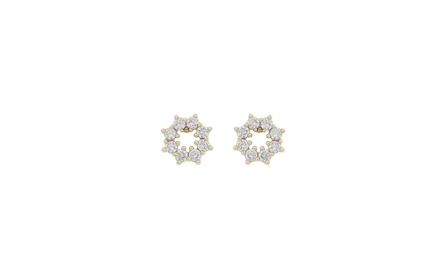 Snö Of Sweden Wish Earrings Gold Clear 9 Mm product image
