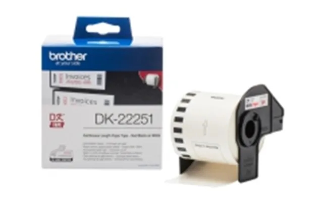 Brother dk22251 - sort red on white product image