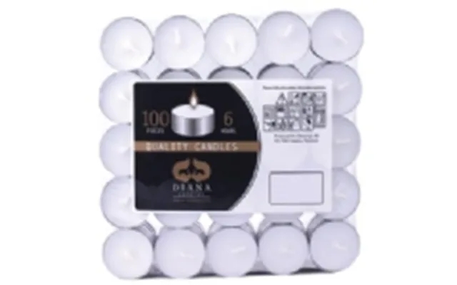 Tealights burning 6 hours paraffin white 100 paragraph,100 paragraph ps - 100 paragraph product image