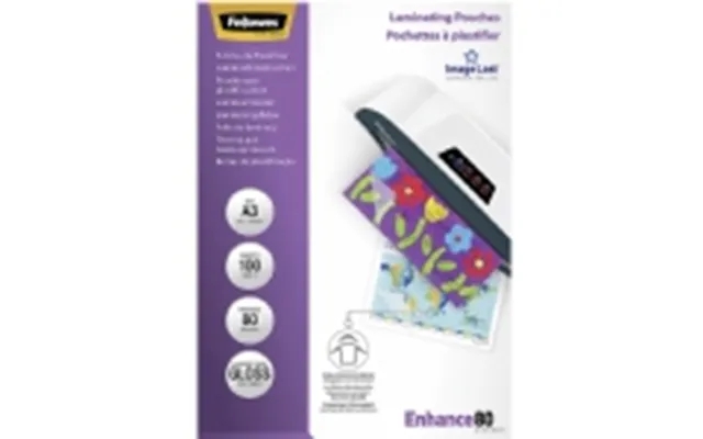 Laminating pouches a3 fellowes 80 micron blank - 100 paragraph. product image