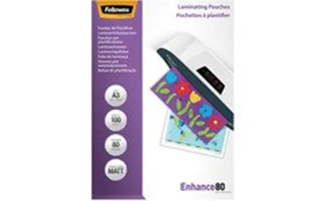 Laminating pouches fellowes a3 80 micron mat - 100 paragraph. product image