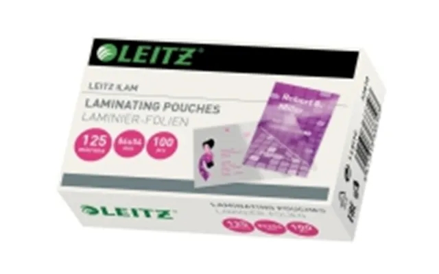 Laminating pouches leitz 54x86 mm 125 micron - 100 paragraph. product image
