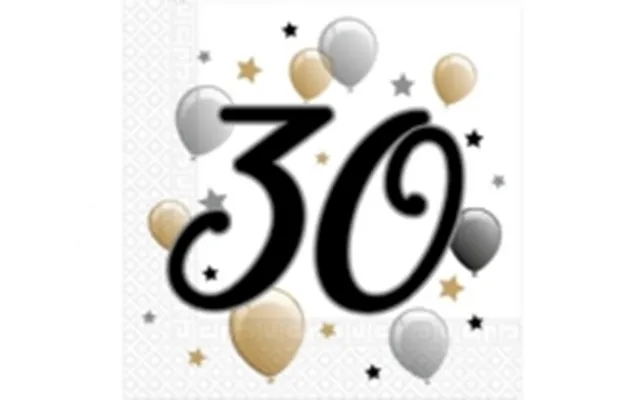 Procos napkins to 30-års fødselsdagsfest - 33 cm product image
