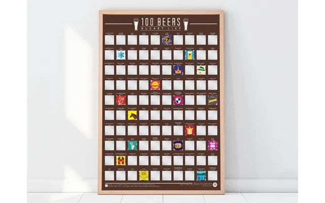 100 Beers Skrabeplakat product image
