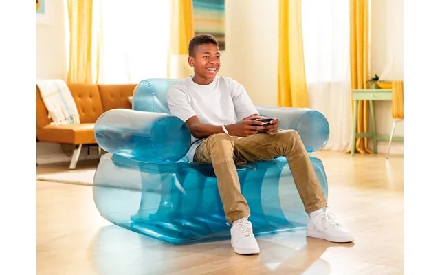 Blue inflatable armchair - intex product image