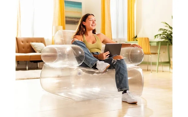 Transparent inflatable armchair - intex product image