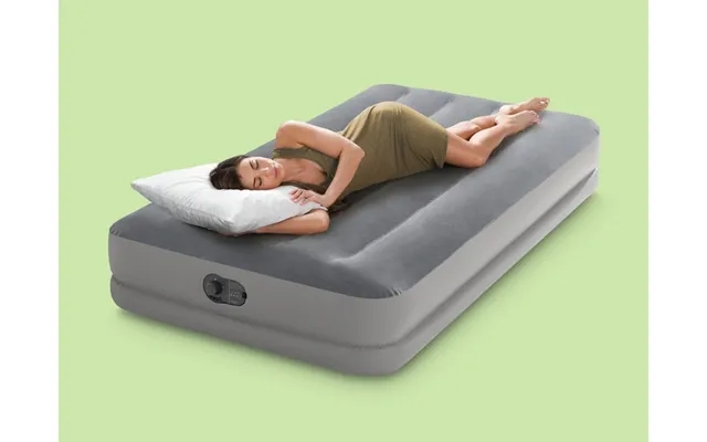Inflatable air mattress with built-in pump - intex product image