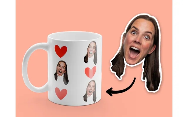 Personally mug with picture - hearts product image