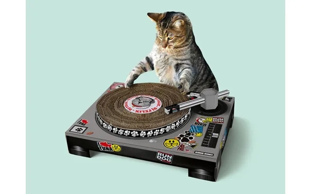 Vinyl player scratching post to cat product image