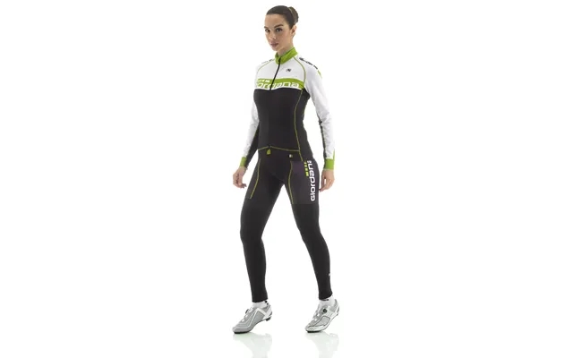 Giordana long-sleeved jersey lady trade team - black green product image