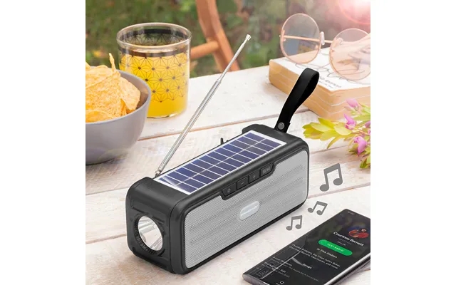 Wireless speaker with solopladning past, the laws led flashlight sunker innovagoods product image