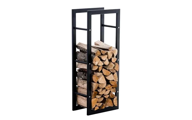 Firewood holder 25x40x100 cm black without feet product image