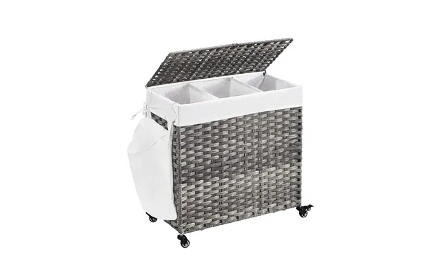 Laundry basket with 3 space past, the laws wheel product image