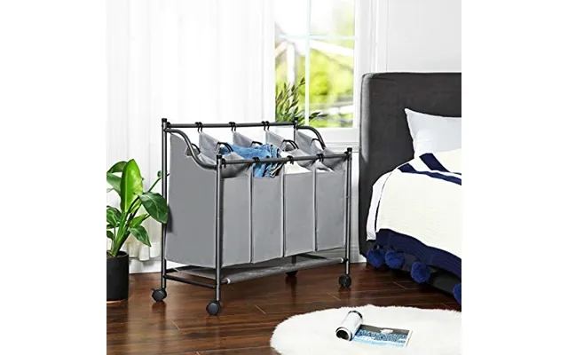 Laundry basket with 4 space gray product image