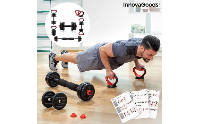 6-I-1 adjustable weight set with training guide sixfit innovagoods product image