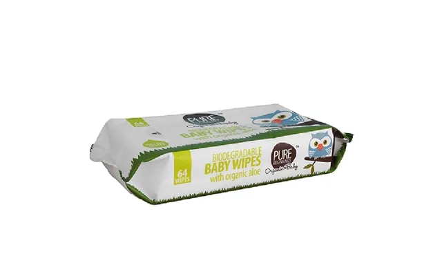 Baby wipes aloe vera biodegradable 1 pk product image