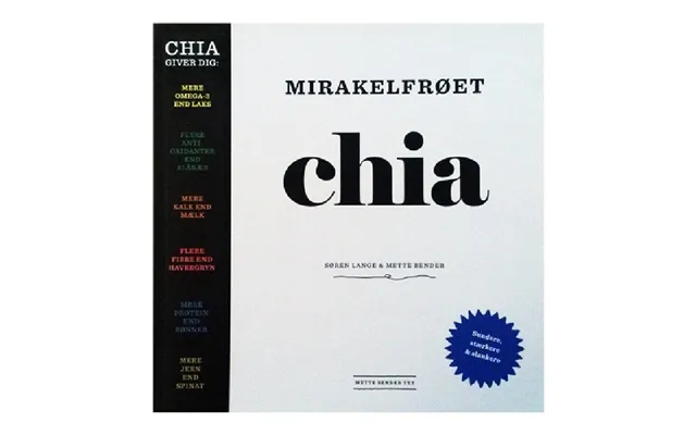 Mirakelfrøet Chia Bog Forfatter Søren Lange & Mette Bender 1 Stk product image