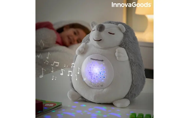 Plush hedgehogs with tunes past, the laws projector meet nightmare spikey innovagoods product image
