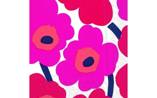 Marimekko pattern napkins in red shades product image