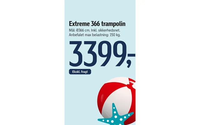 Extreme 366 trampoline product image