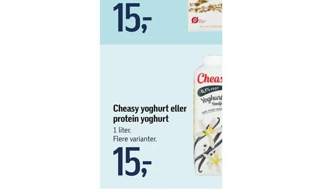 Cheasy yogurt or protein yogurt product image