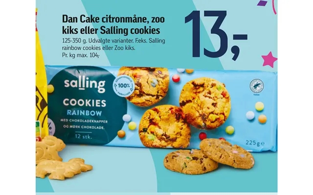 Dan Cake Citronmåne, Zoo Kiks Eller Salling Cookies product image