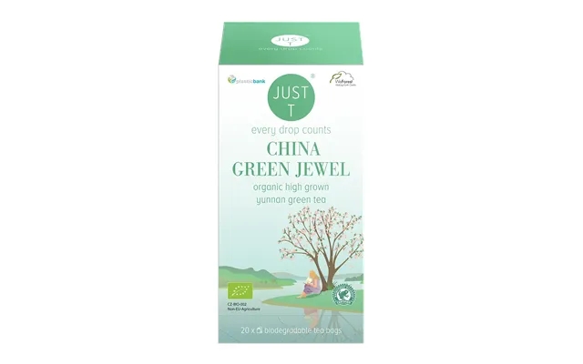 Just t china green jewel letter tea product image