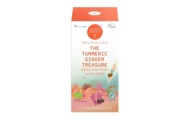 Just t thé turmeric ginger treasure letter tea product image