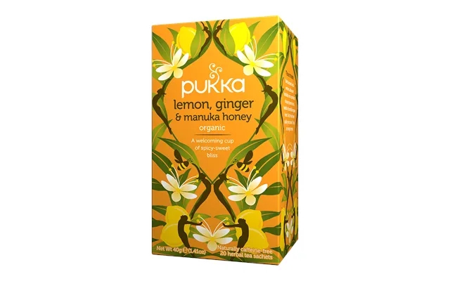 Pukka lemon - ginger past, the laws manuka honey letter tea product image