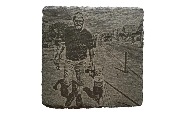 Slate with picture engraving 20x20 cm product image