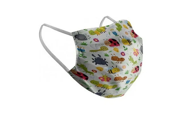 Recyclable fabric hygiejnemaske children insects - str. 3-5 Year product image