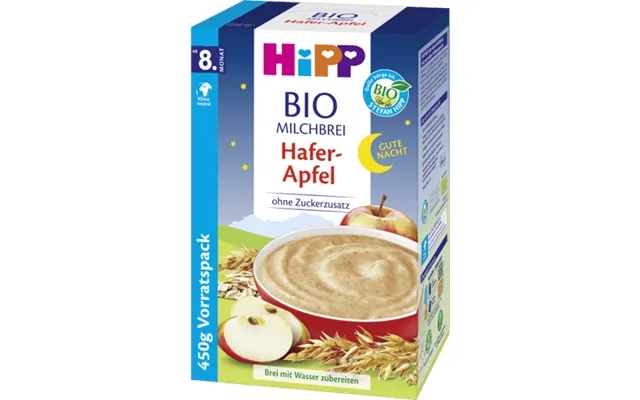 Hipp Bio Mælkegrød Havre Æble 450g product image