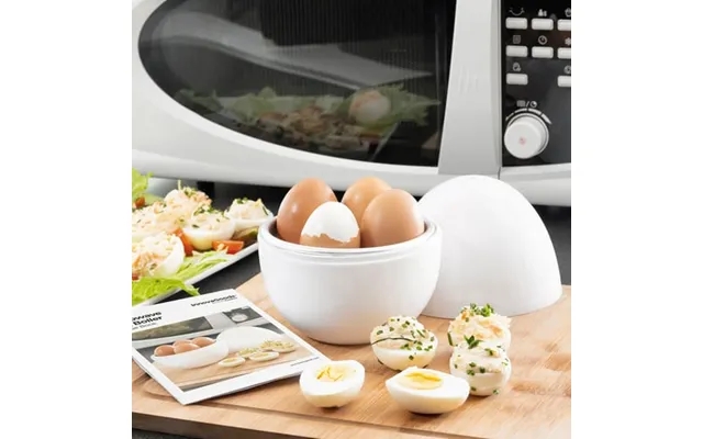 Innovagoods boilegg microwave egg cooker with recipe booklet product image