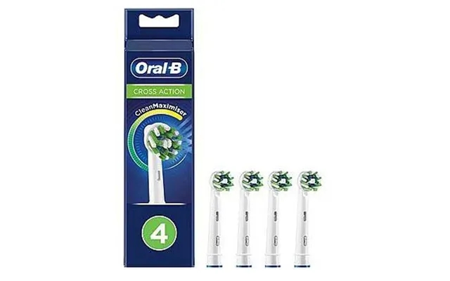 Oral b cross action brush heads 4 pak. product image