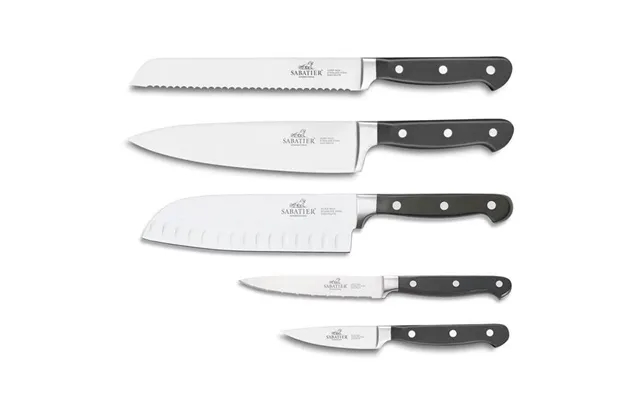 Pluton set of knives 5 parts steel sort - 9 13 18 20 20 cm product image