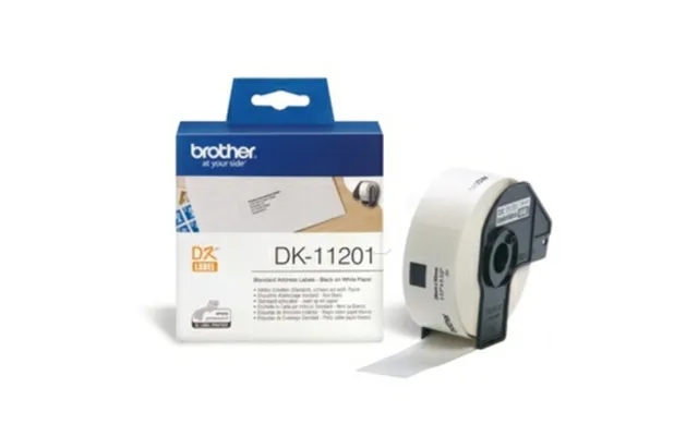 Brother Address Labels 29x90 White Paper 400 Dk11201 Modsvarer N A product image