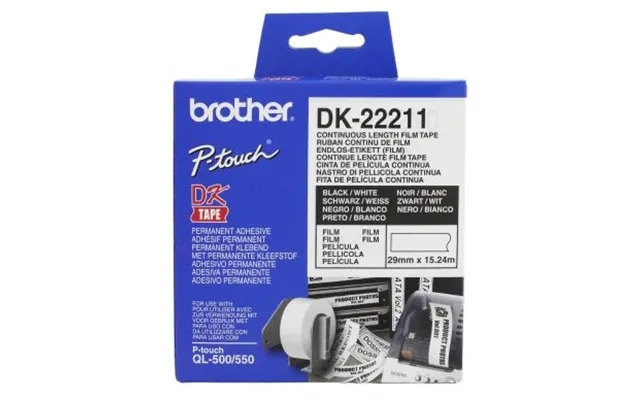 Brother Etiket Brother Løbende 29mmx15,24m Hvid 4977766628204 Modsvarer N A product image