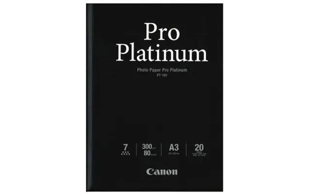 Canon Fotopapir Pro Platinum A3 - 20 Ark 300g Pt-101 2768b017 Modsvarer N A product image