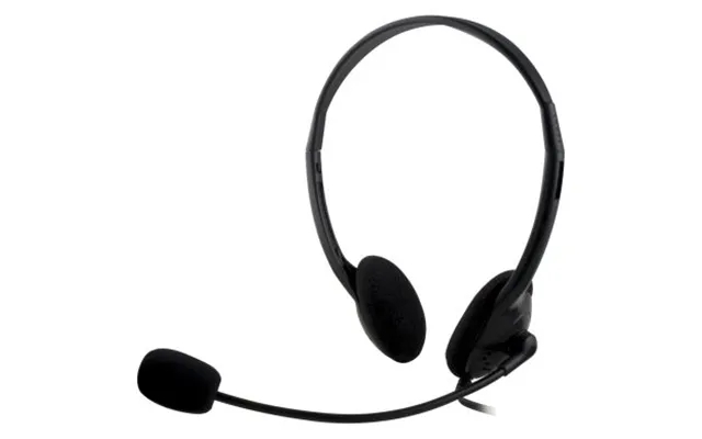 Deltaco deltaco - headsets with microphone past, the laws volume control 2m cord 6928858362009 equals n a product image