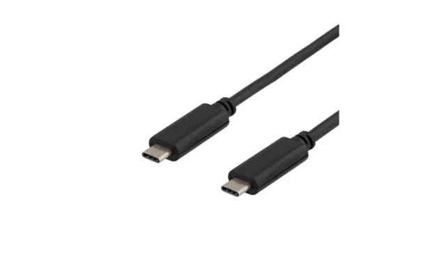 Deltaco deltaco usb 3.1 Cable, gene 1, typ c - typ c, 0,5m, 3a, black 7333048008039 equals n a product image