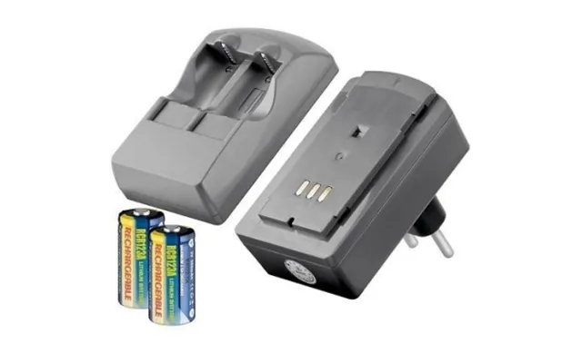 Global goobay battery charger 2x rcr123a 4040849463051 equals n a product image