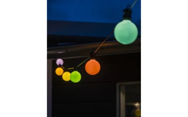 Konstsmide Lyssløjfe E27 Med 10 Farvede Led-lamper - Dimmer 24v Ip44 4150-500 Modsvarer N A product image
