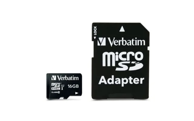 Verbatim Verbatim 16gb Microsdhc Hukommelseskort M. Adapter - Class 10 0023942440826 Modsvarer N A product image